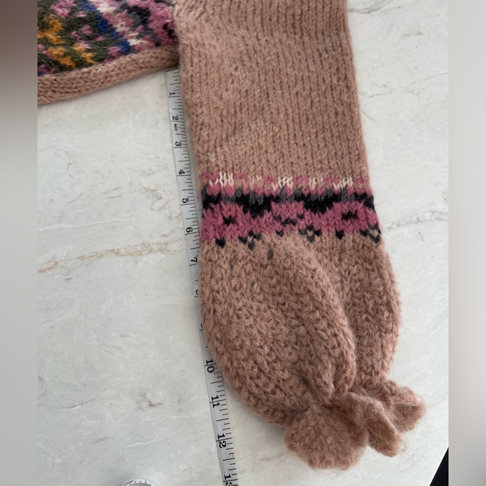 MOSCHINO Cheap & Chic Pink Mohair Blend Patterned Knit Sweater EUC Size 10 US - Picture 13 of 15